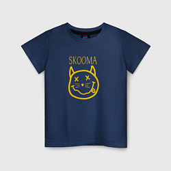 Футболка хлопковая детская TES: Skooma, цвет: тёмно-синий