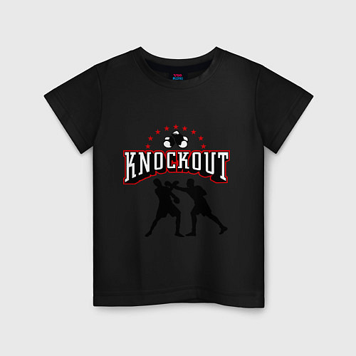 Детская футболка Knockout / Черный – фото 1