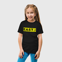 Футболка хлопковая детская East is Up TOP, цвет: черный — фото 2