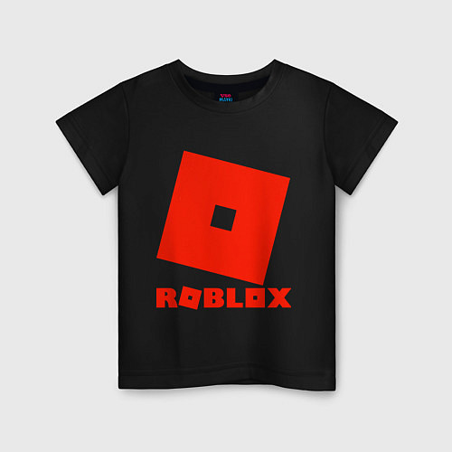 Детская футболка Roblox Logo / Черный – фото 1