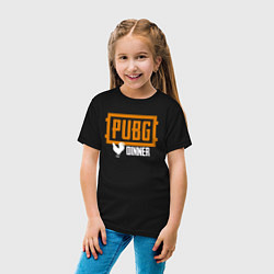 Футболка хлопковая детская PUBG 3, цвет: черный — фото 2
