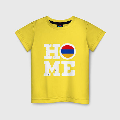 Детская футболка Армения - Дом / Желтый – фото 1