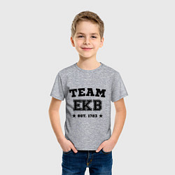 Футболка хлопковая детская Team EKB est. 1723, цвет: меланж — фото 2
