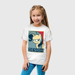 Футболка хлопковая детская MLP: Design, цвет: белый — фото 2