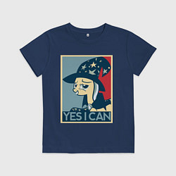 Футболка хлопковая детская MLP: Yes I Can, цвет: тёмно-синий