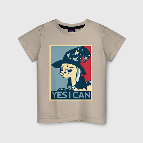 Детская футболка MLP: Yes I Can / Миндальный – фото 1