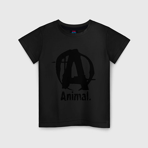 Детская футболка Animal Logo / Черный – фото 1