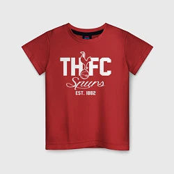 Футболка хлопковая детская THFC Est 1882, цвет: красный
