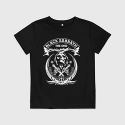 Футболка хлопковая детская Black Sabbath: The End, цвет: черный