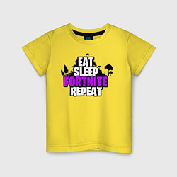 Детская футболка Eat, Sleep, Fortnite, Repeat