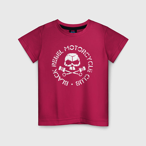 Детская футболка Black Rebel: Motorcycle Club / Маджента – фото 1