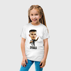 Футболка хлопковая детская Dybala, цвет: белый — фото 2