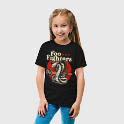 Футболка хлопковая детская Foo Fighters: FF Snake, цвет: черный — фото 2