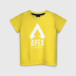 Футболка хлопковая детская Apex Legends, цвет: желтый