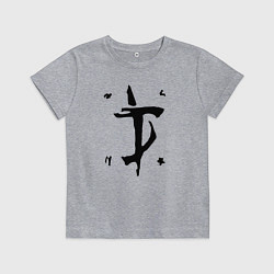 Футболка хлопковая детская DOOM Slayer, цвет: меланж