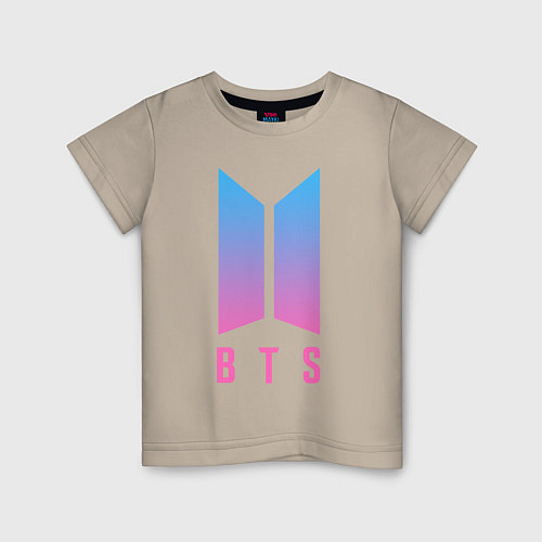 Детская футболка BTS: Neon J-Hope / Миндальный – фото 1