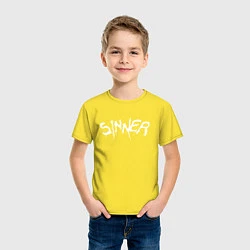 Футболка хлопковая детская SINNER, цвет: желтый — фото 2