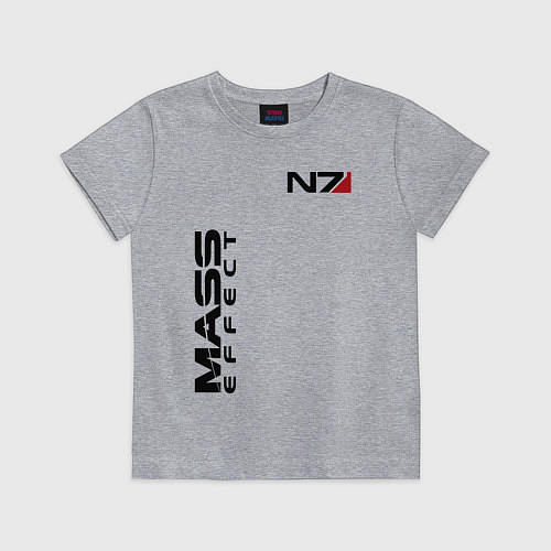 Детская футболка MASS EFFECT N7 / Меланж – фото 1