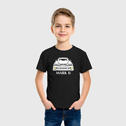 Футболка хлопковая детская Toyota Mark2 JZX100, цвет: черный — фото 2