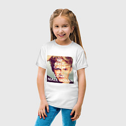 Футболка хлопковая детская Keep Calm & Love Niall Horan, цвет: белый — фото 2