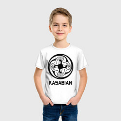 Футболка хлопковая детская Kasabian: Symbol, цвет: белый — фото 2