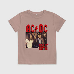 Футболка хлопковая детская Girls got the rhythm, цвет: пыльно-розовый