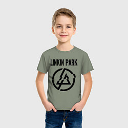 Футболка хлопковая детская Linkin Park, цвет: авокадо — фото 2