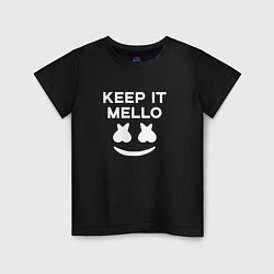 Футболка хлопковая детская Keep it Mello, цвет: черный