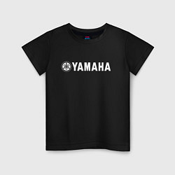 Футболка хлопковая детская YAMAHA, цвет: черный