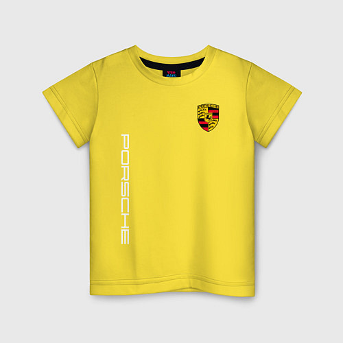 Детская футболка PORSCHE / Желтый – фото 1