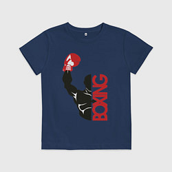 Футболка хлопковая детская Boxing, цвет: тёмно-синий