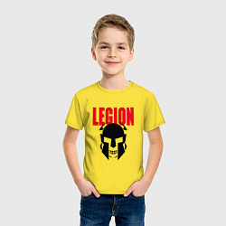 Футболка хлопковая детская Легендарный римский воин, цвет: желтый — фото 2
