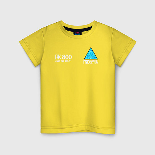 Детская футболка RK800 CONNOR / Желтый – фото 1