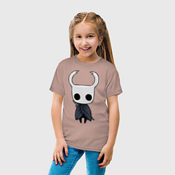 Футболка хлопковая детская Hollow Knight, цвет: пыльно-розовый — фото 2