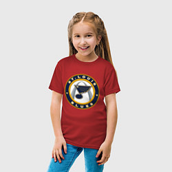 Футболка хлопковая детская St Louis Blues, цвет: красный — фото 2