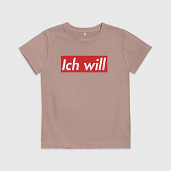 Детская футболка Ich will