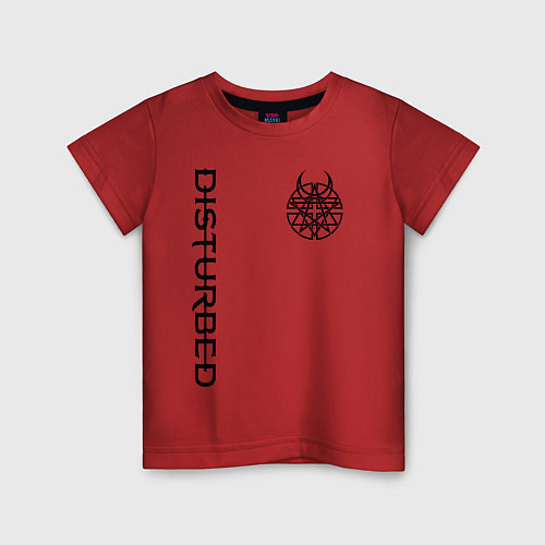 Детская футболка DISTURBED / Красный – фото 1