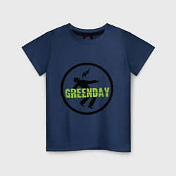 Футболка хлопковая детская Green Day: Voltage, цвет: тёмно-синий