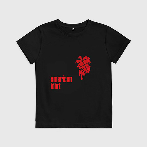 Детская футболка Green Day: American idiot / Черный – фото 1