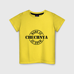 Футболка хлопковая детская Made in Chechnya, цвет: желтый