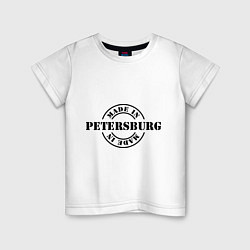 Футболка хлопковая детская Made in Petersburg, цвет: белый