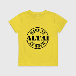 Футболка хлопковая детская Made in Altai, цвет: желтый
