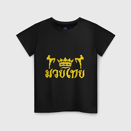 Детская футболка Muay Thai King / Черный – фото 1
