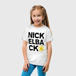 Футболка хлопковая детская Nickelback Star, цвет: белый — фото 2