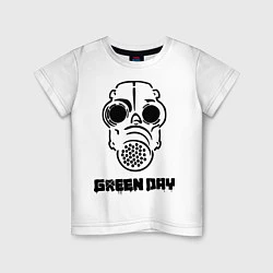Футболка хлопковая детская Green Day: Toxic, цвет: белый