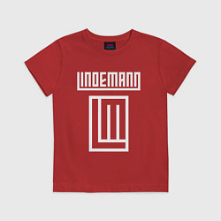 Футболка хлопковая детская LINDEMANN, цвет: красный