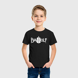Футболка хлопковая детская BAD WOLF, цвет: черный — фото 2