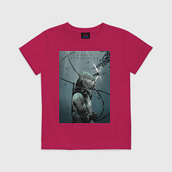 Футболка хлопковая детская Death Stranding, цвет: маджента