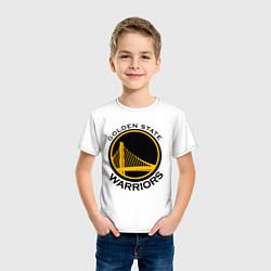 Футболка хлопковая детская GOLDEN STATE WARRIORS, цвет: белый — фото 2