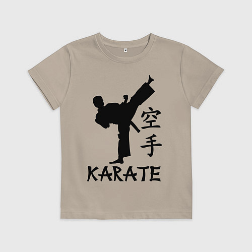 Детская футболка Karate craftsmanship / Миндальный – фото 1